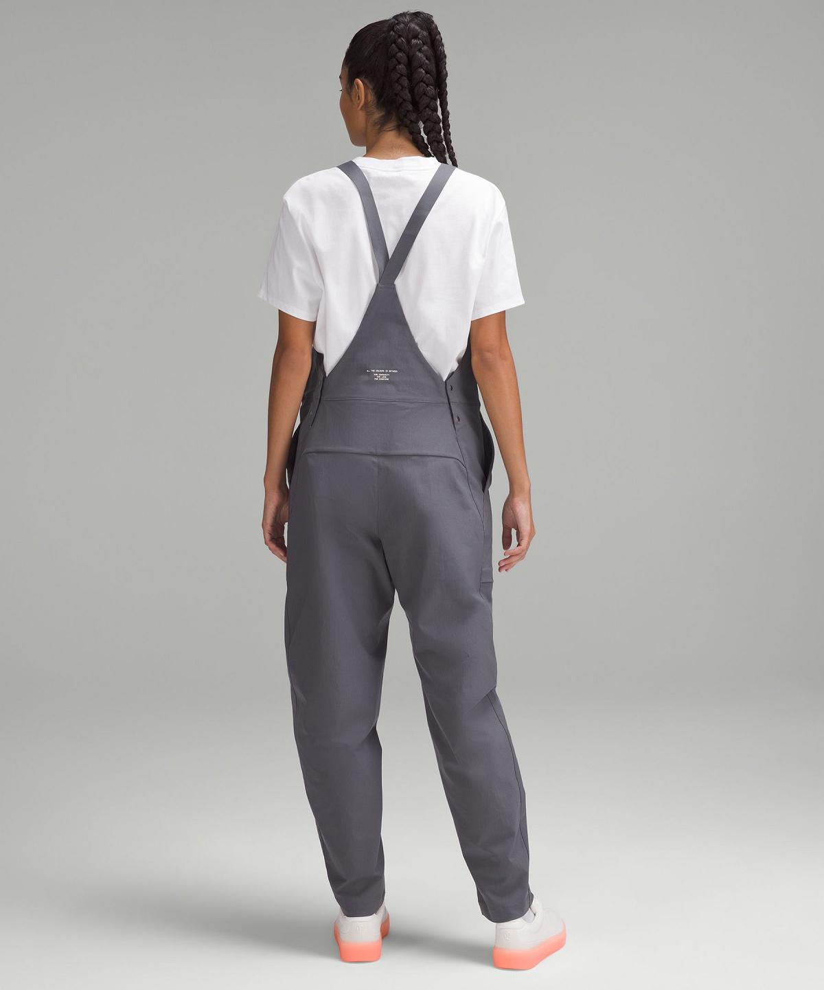 Grey Lululemon Women's Woven Overalls Women Jumpsuit | NZ_LuLu32977