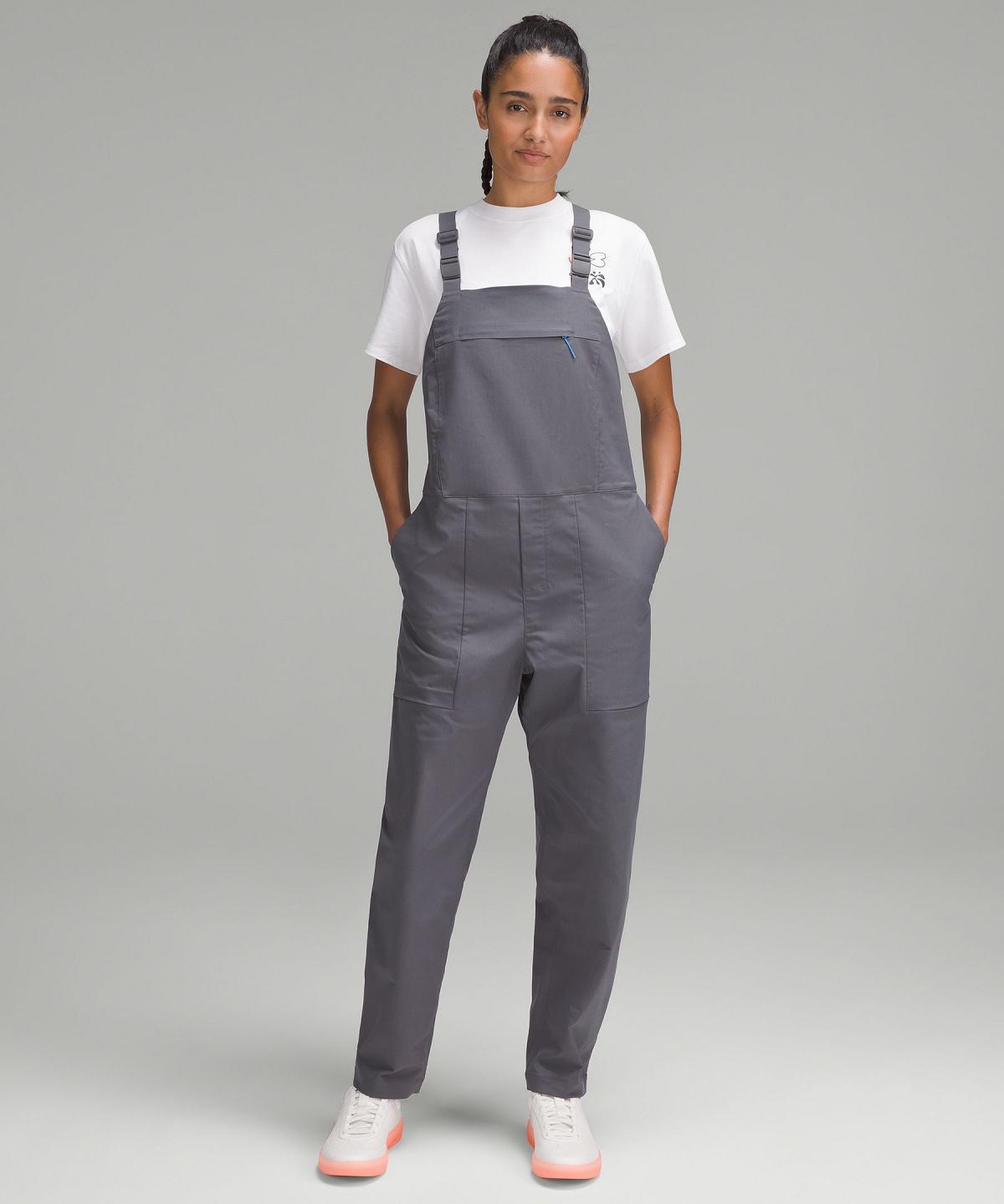 Grey Lululemon Women's Woven Overalls Women Jumpsuit | NZ_LuLu32977