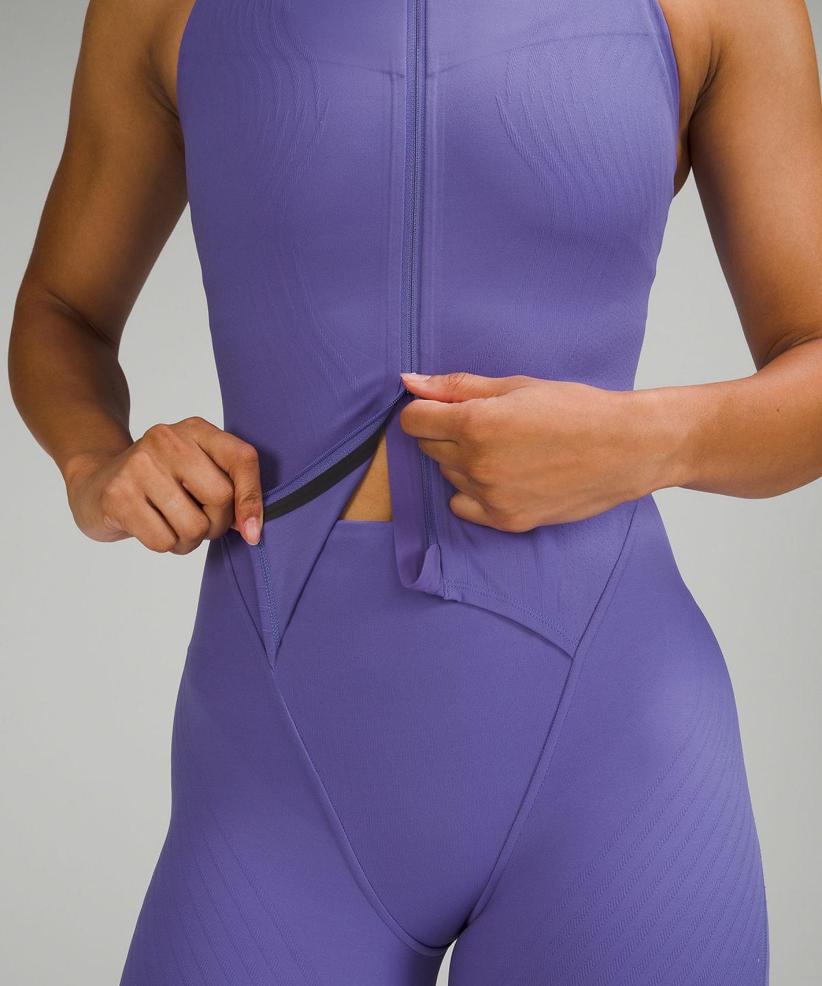 Indigo Lululemon SenseKnit Running One-Piece Women Jumpsuit | NZ_LuLu54909