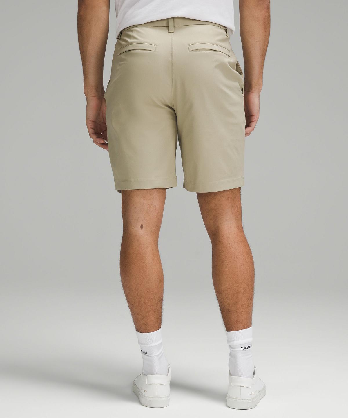 Khaki Lululemon ABC Classic-Fit 9" Men Shorts | NZ_LuLu25587