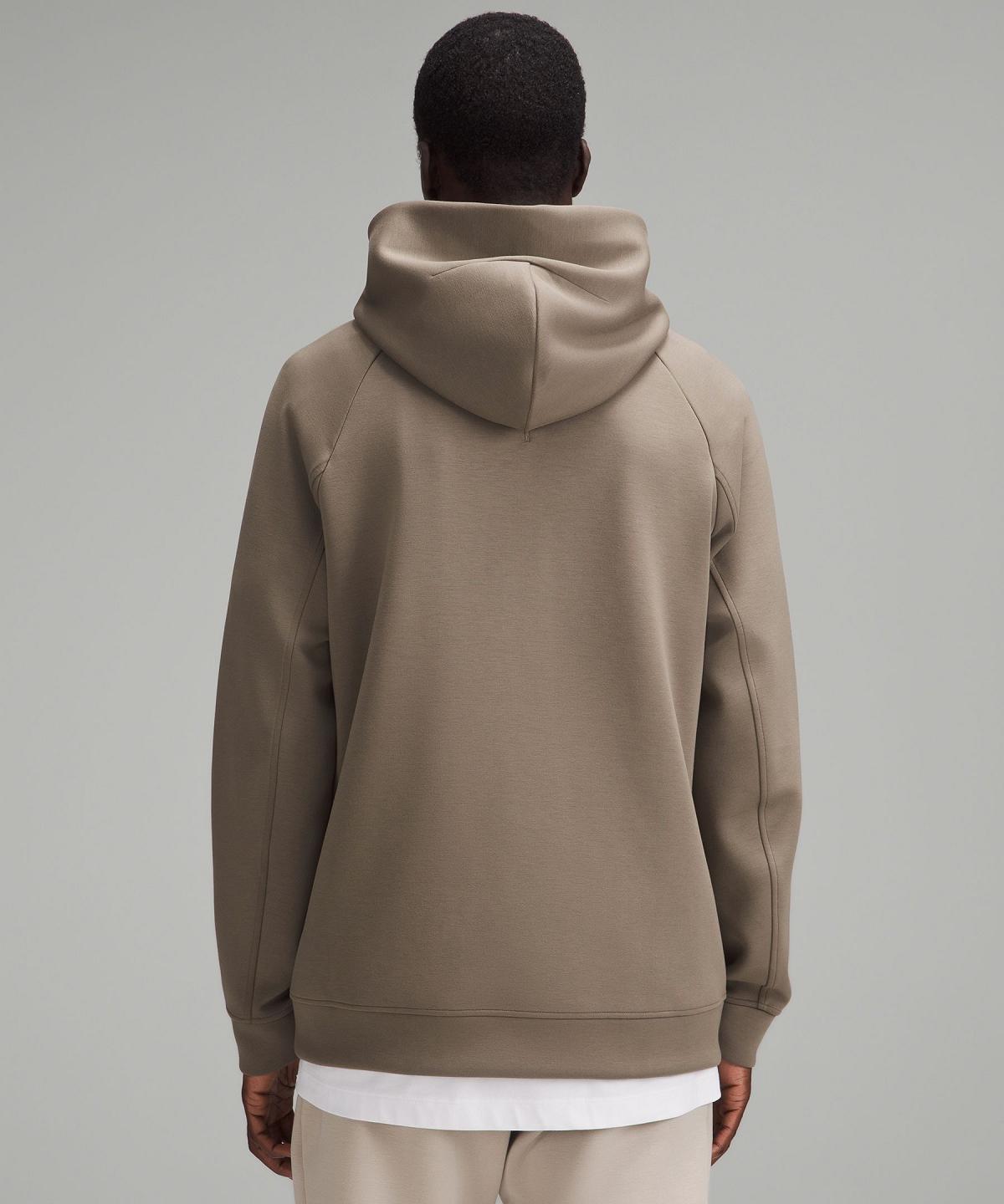 Khaki Lululemon Smooth Spacer Classic-Fit Men Hoodies & Sweatshirts | NZ_LuLu92182