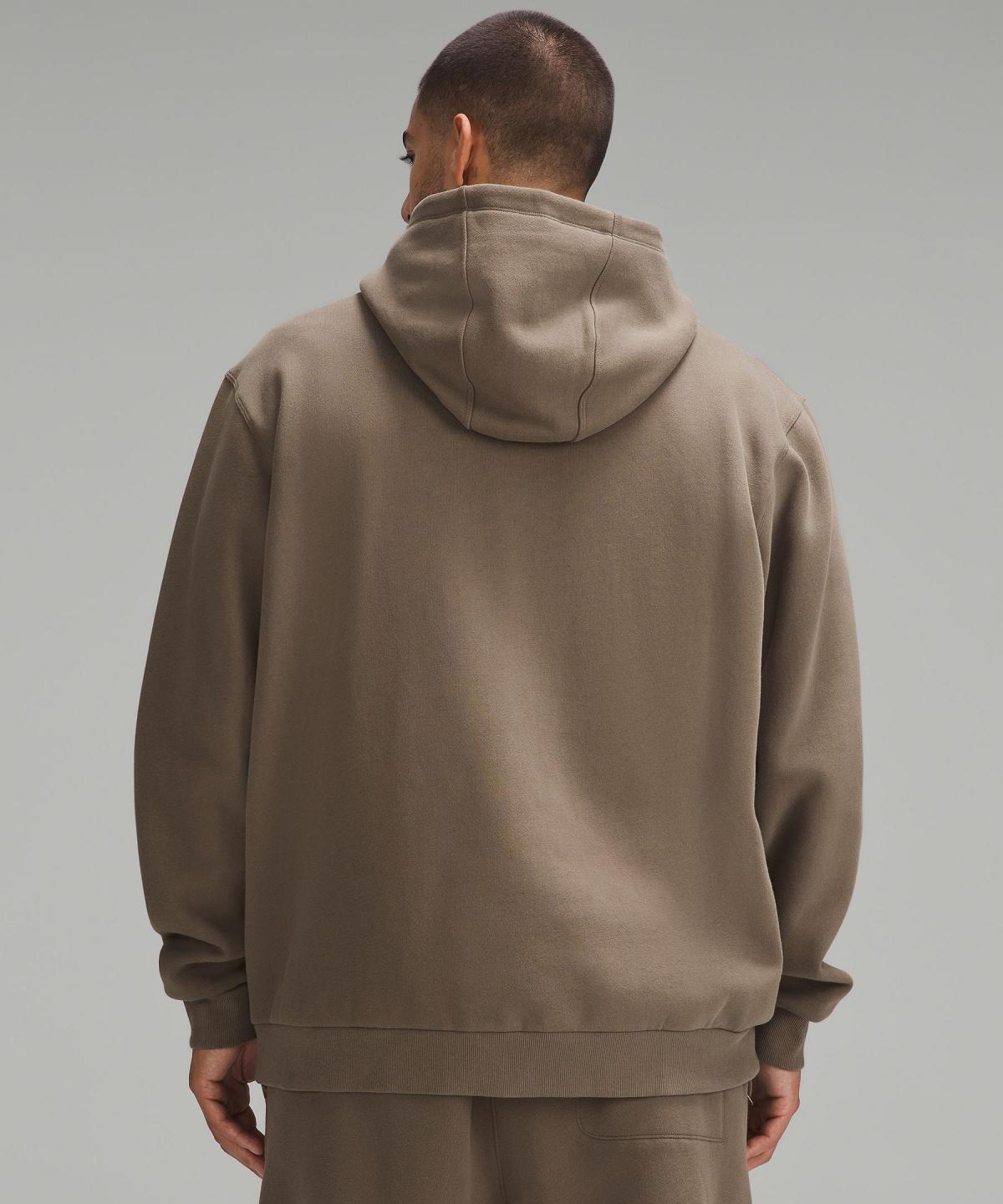 Khaki Lululemon Steady State Full-Zip Men Hoodies & Sweatshirts | NZ_LuLu93779