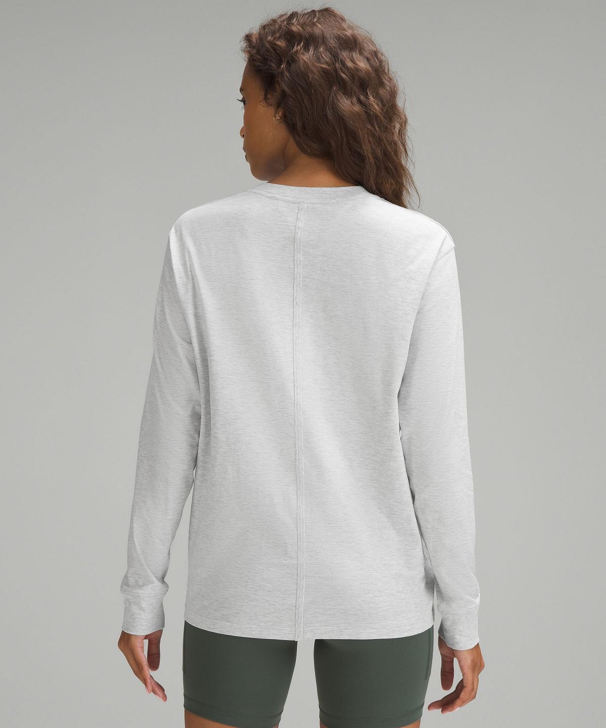 Light Grey Lululemon All Yours Long-Sleeve Women T Shirts | NZ_LuLu68015