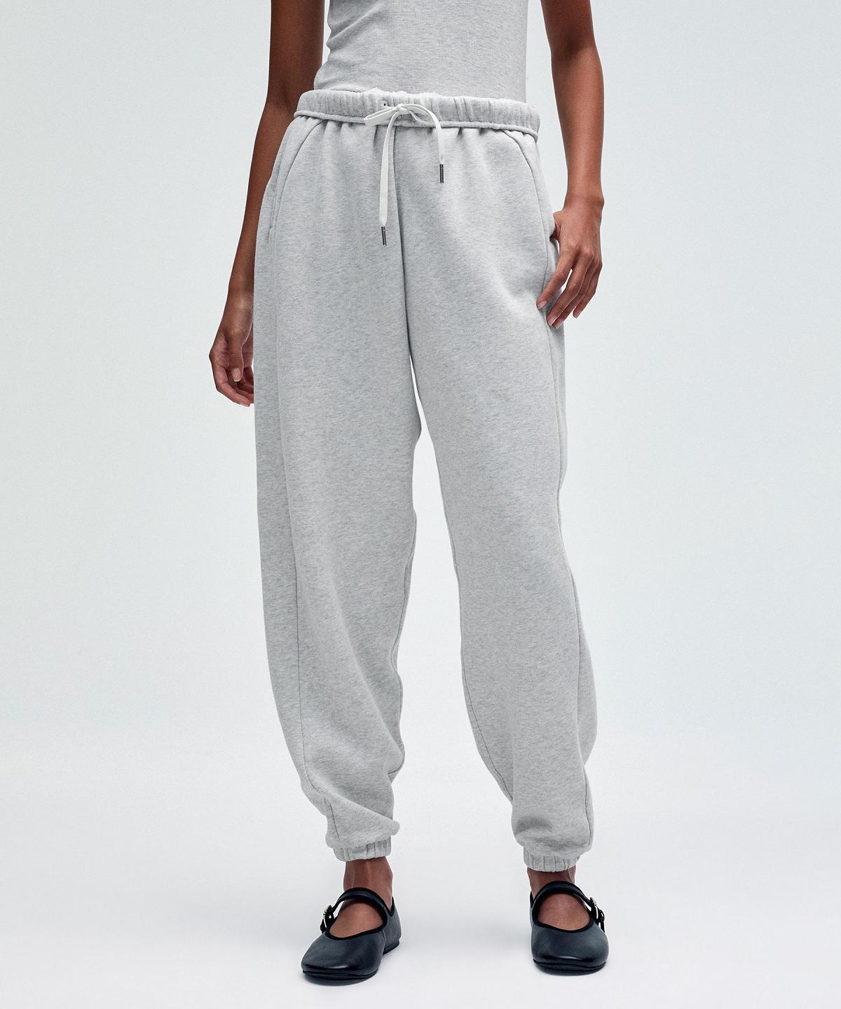 Light Grey Lululemon Scuba Mid-Rise Oversized Women Pants | NZ_LuLu57642