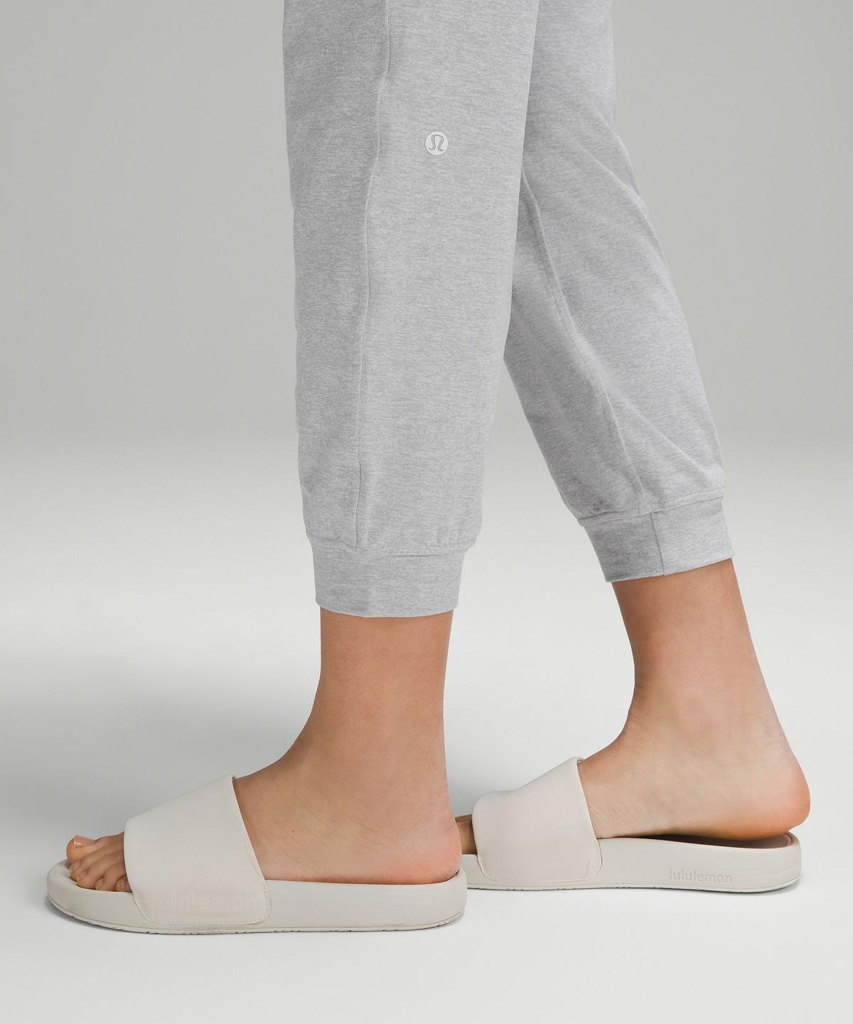 Light Grey Lululemon Soft Jersey Classic-Fit Mid-Rise Women Joggers | NZ_LuLu12606