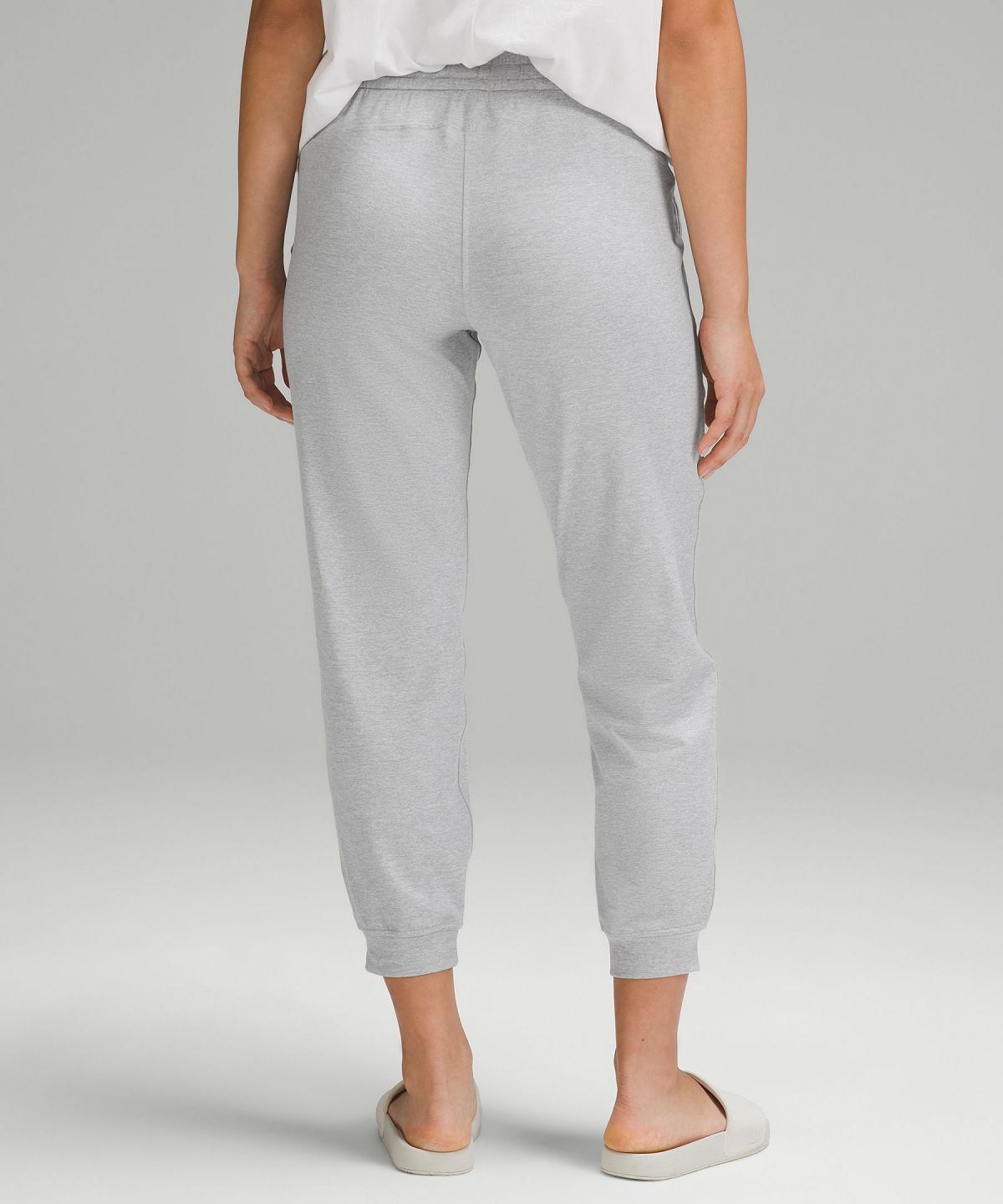 Light Grey Lululemon Soft Jersey Classic-Fit Mid-Rise Women Pants | NZ_LuLu51608