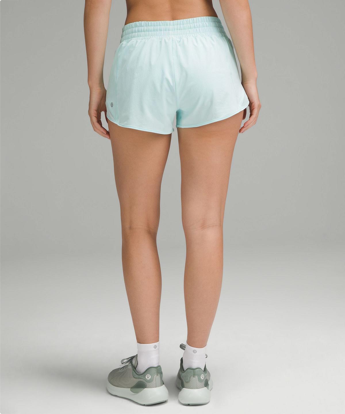 Mint Lululemon Hotty Hot High-Rise Lined 2.5" Women Shorts | NZ_LuLu61030