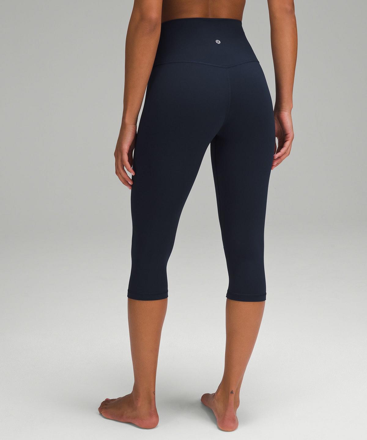 Navy Lululemon Align™ High-Rise Crop 17" Women Pants | NZ_LuLu35741