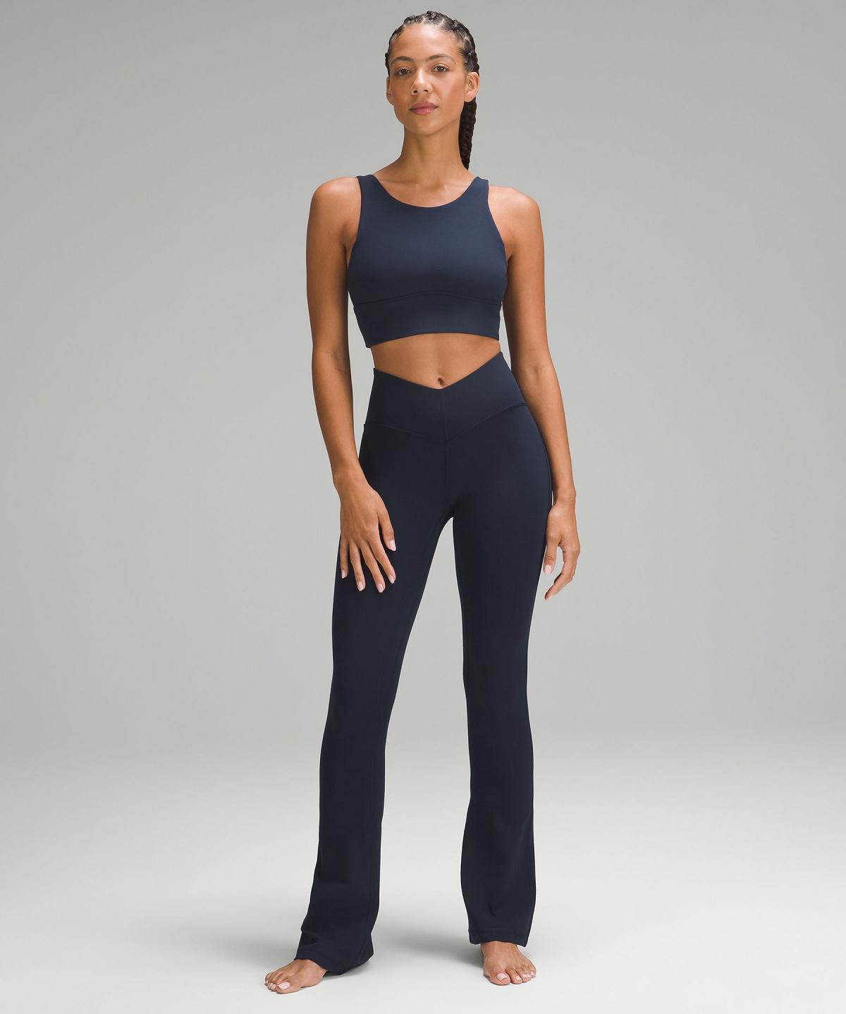 Navy Lululemon Align™ V-Waist Mini-Flare Pant Women Leggings | NZ_LuLu42567