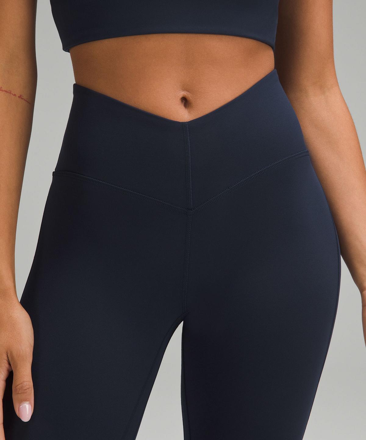 Navy Lululemon Align™ V-Waist Mini-Flare Pant Women Leggings | NZ_LuLu42567