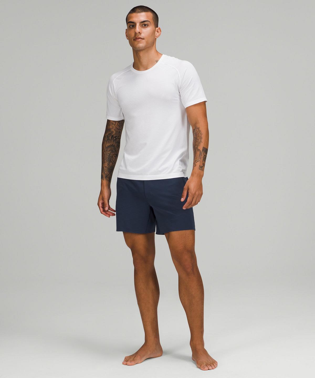 Navy Lululemon Balancer 6" Men Shorts | NZ_LuLu99546