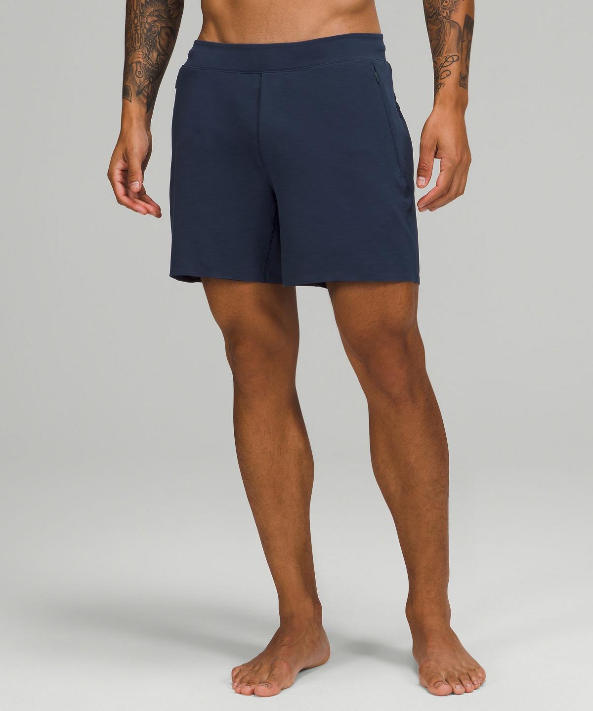 Navy Lululemon Balancer 6" Men Shorts | NZ_LuLu99546