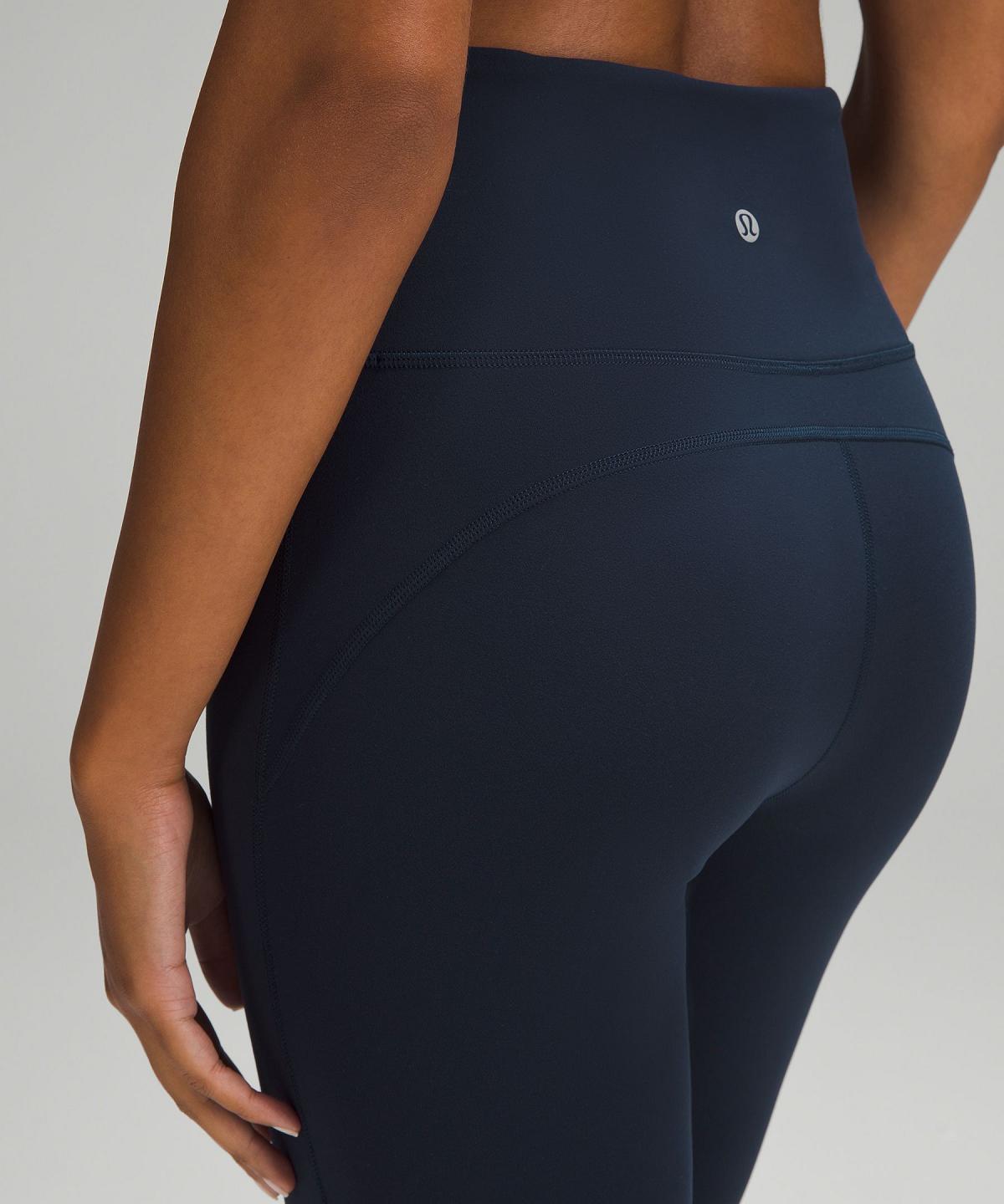 Navy Lululemon Groove Super-High-Rise Crop 23" Women Leggings | NZ_LuLu90450