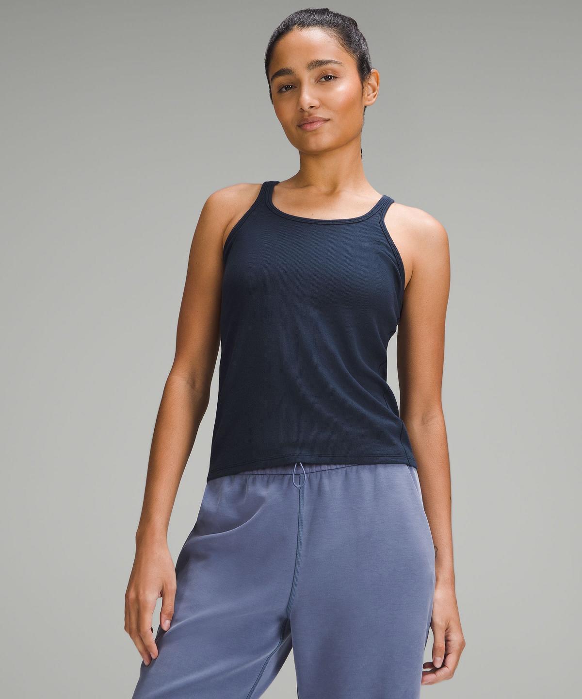 Navy Lululemon Hold Tight Thin Strap Racerback Women Shirts | NZ_LuLu92916