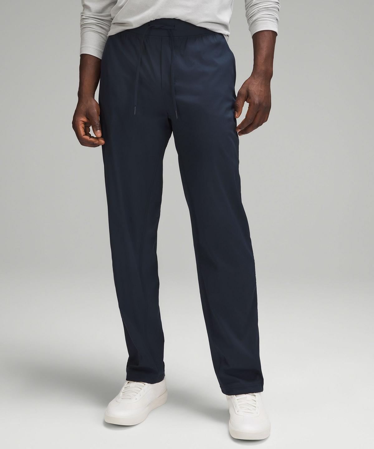 Navy Lululemon Lightweight Twill Classic-Fit Men Pants | NZ_LuLu35117