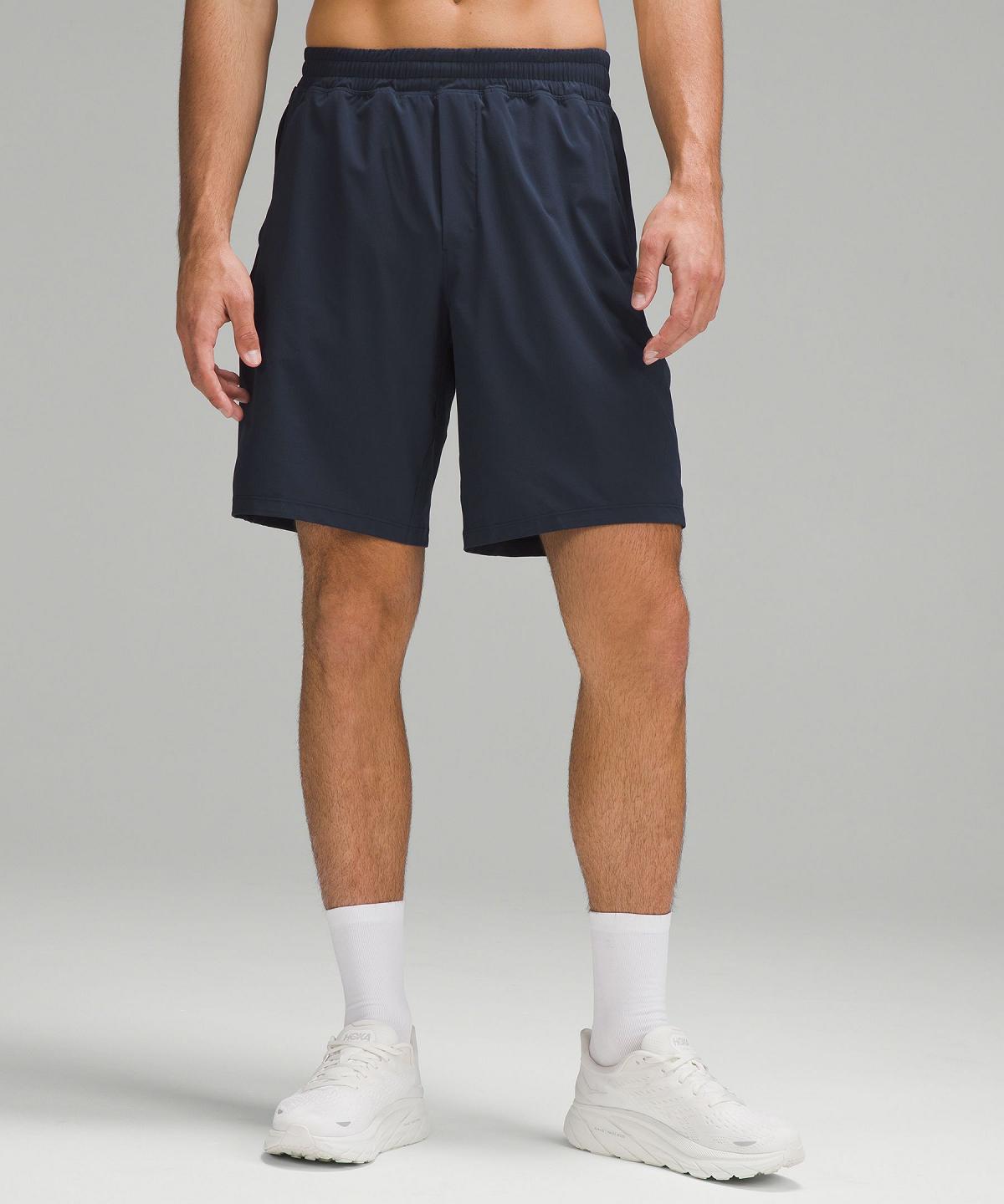 Navy Lululemon Pace Breaker Lined 9" Men Shorts | NZ_LuLu99958