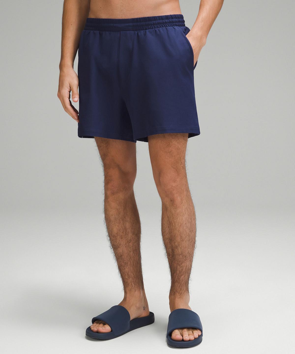 Navy Lululemon Pool 5" Men Shorts | NZ_LuLu13512