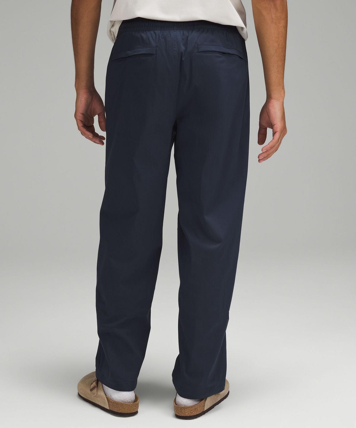 Navy Lululemon Poplin Relaxed-Fit Men Pants | NZ_LuLu48499