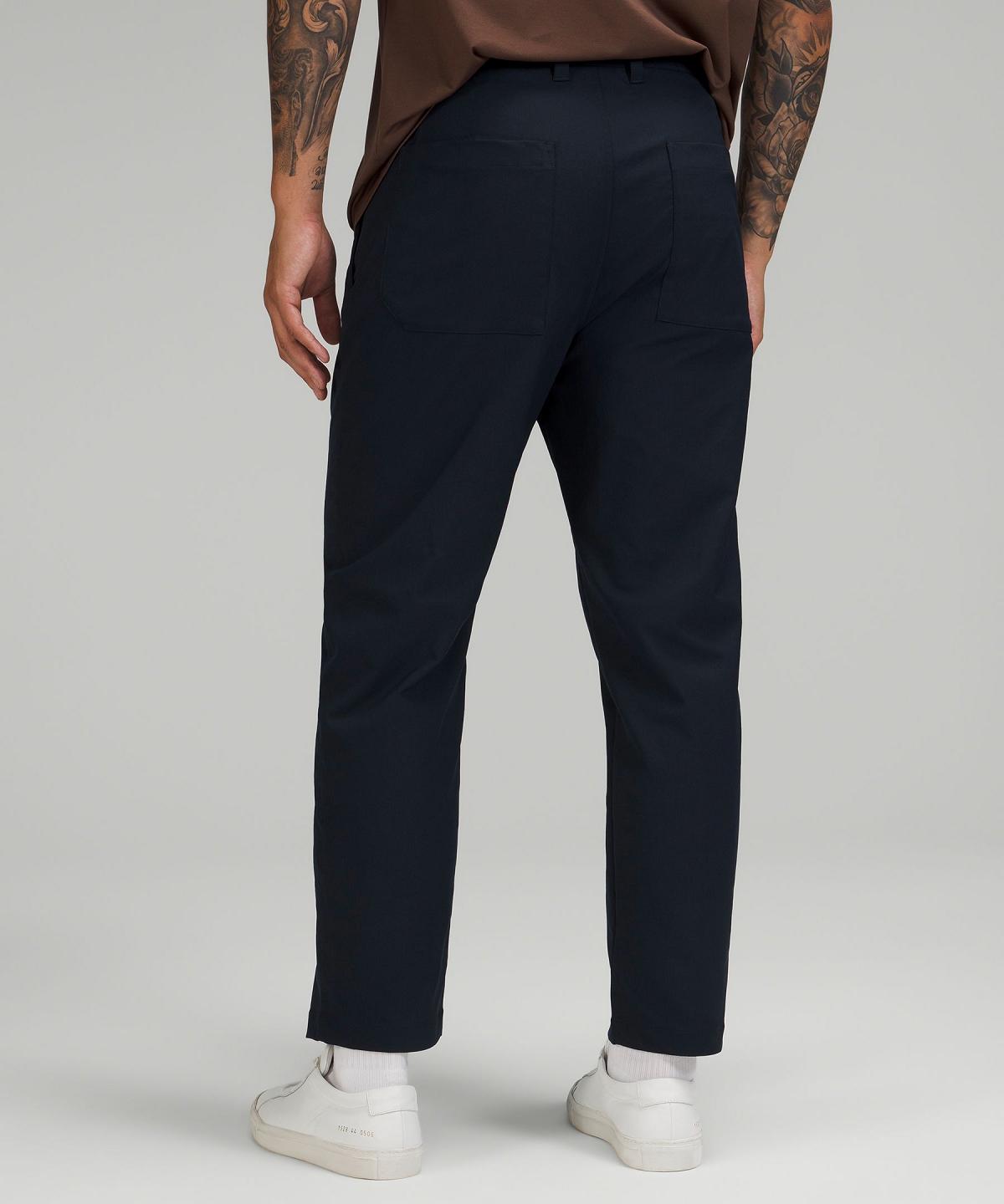 Navy Lululemon Relaxed-Tapered Smooth Twill Men Pants | NZ_LuLu88597