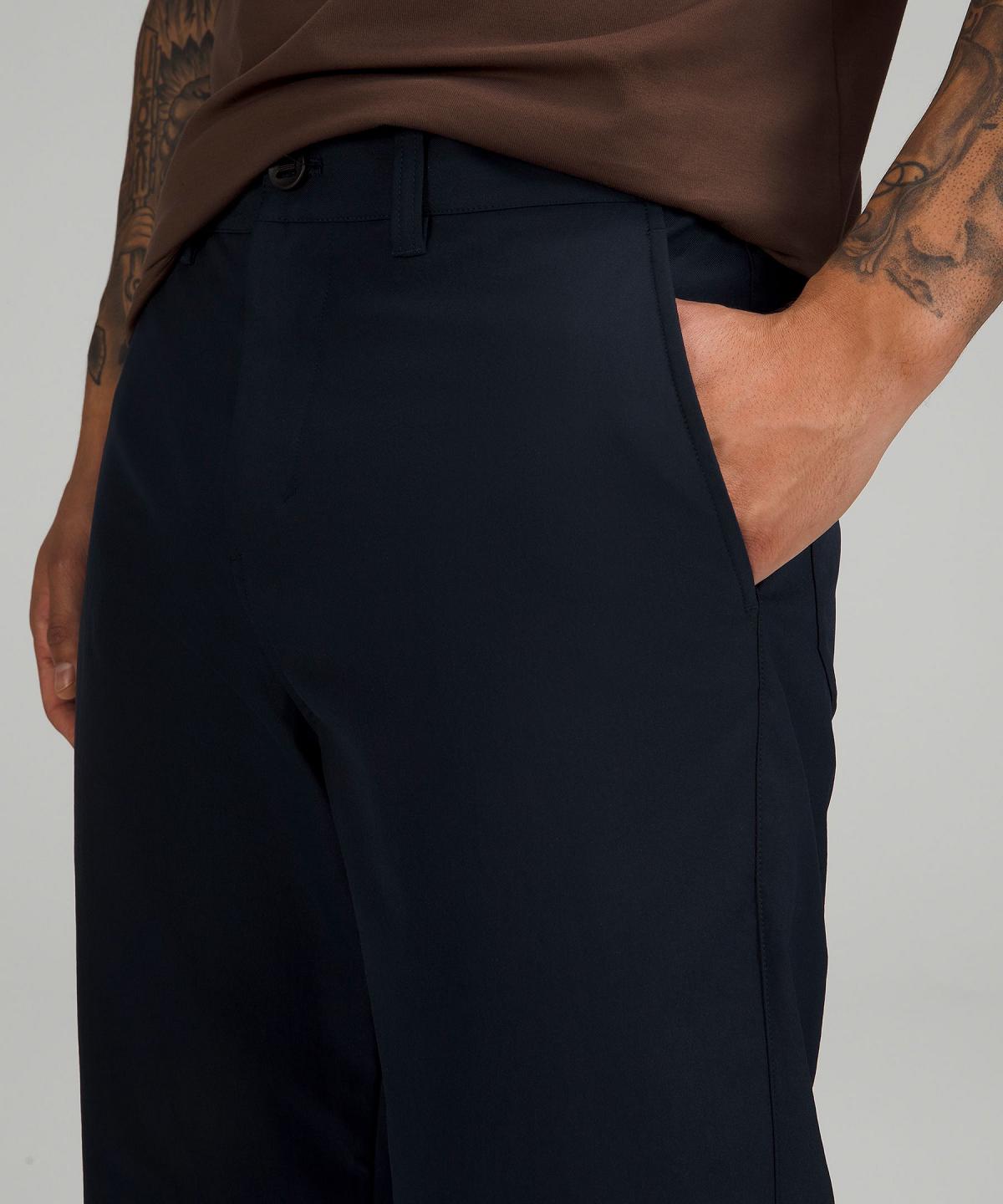 Navy Lululemon Relaxed-Tapered Smooth Twill Men Pants | NZ_LuLu88597