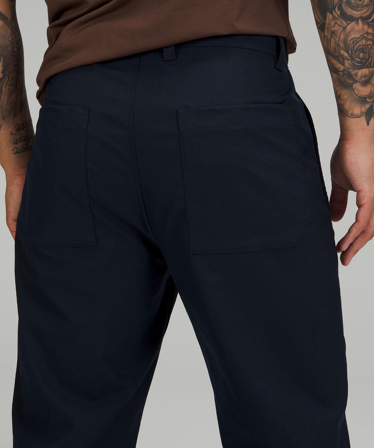 Navy Lululemon Relaxed-Tapered Smooth Twill Men Pants | NZ_LuLu88597