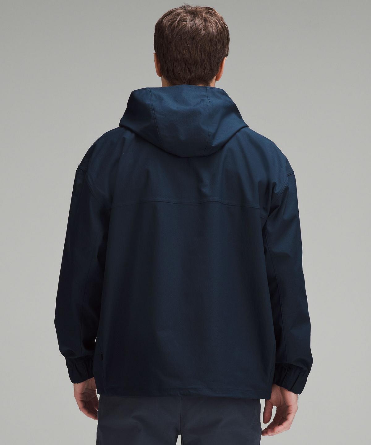 Navy Lululemon Smooth Twill Half-Zip Anorak Men Coats & Jackets | NZ_LuLu28233