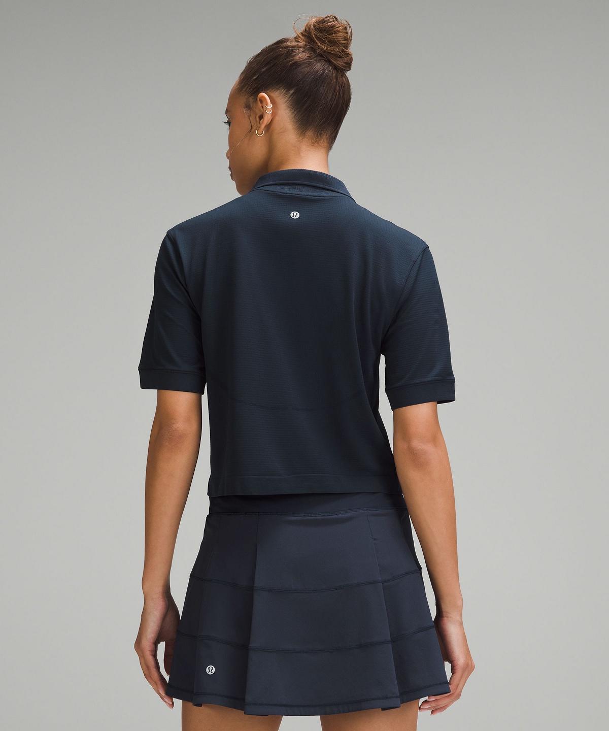 Navy Lululemon Swiftly Tech Short-Sleeve Women Polo Shirts | NZ_LuLu13827