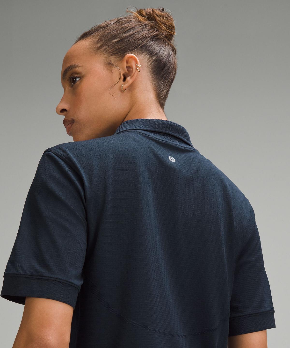 Navy Lululemon Swiftly Tech Short-Sleeve Women Polo Shirts | NZ_LuLu13827