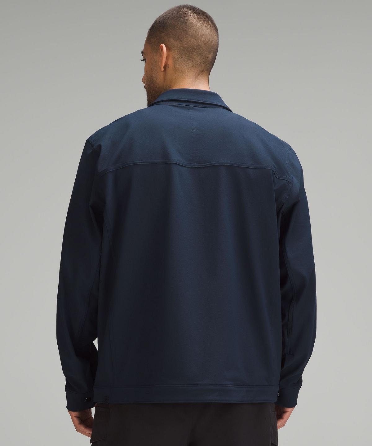 Navy Lululemon Twill Utility Jacket Men Hoodies & Sweatshirts | NZ_LuLu95283