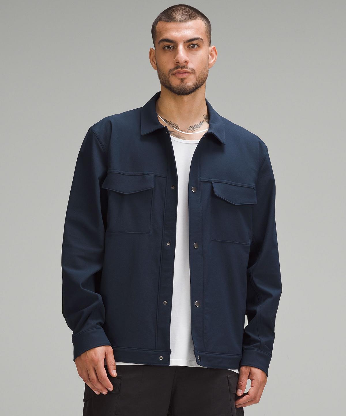 Navy Lululemon Twill Utility Men Coats & Jackets | NZ_LuLu96345