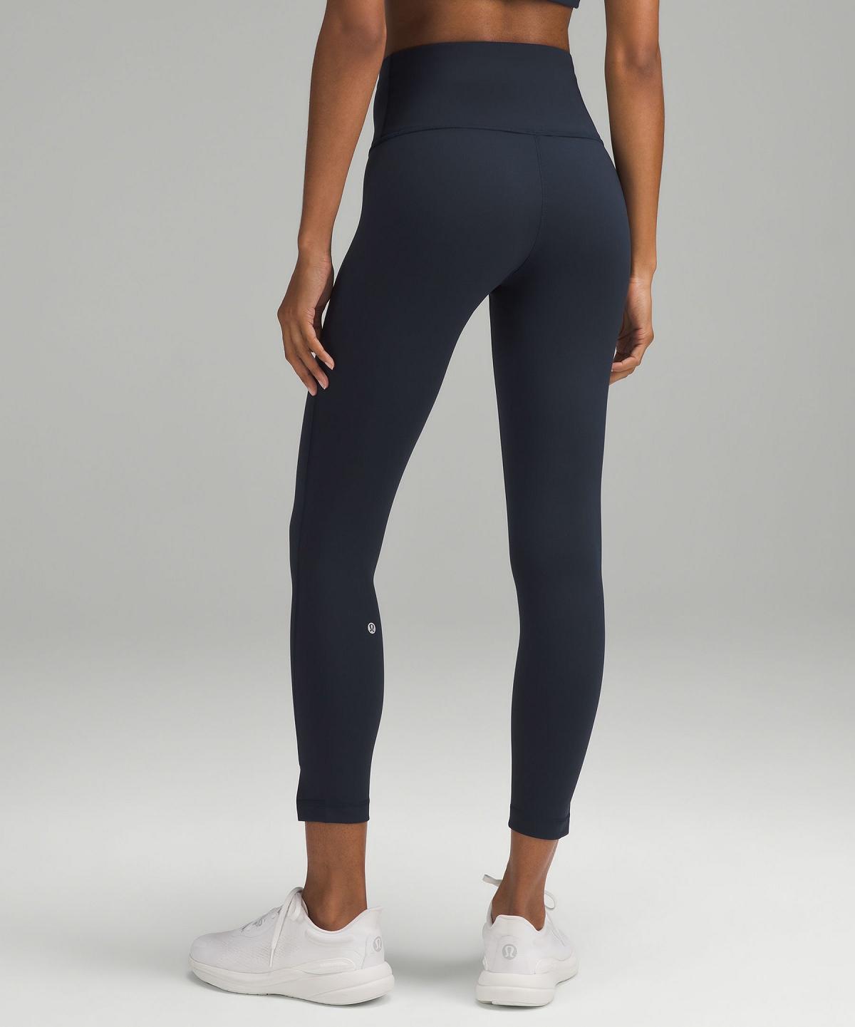 Navy Lululemon Wunder Train High-Rise Tight 25" Women Leggings | NZ_LuLu59689