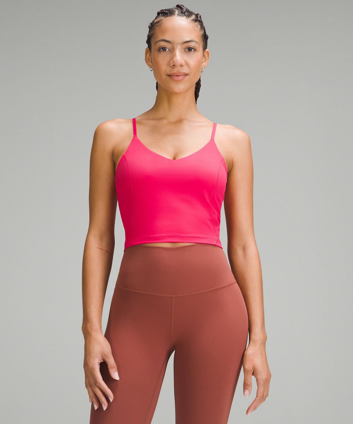 Pink Lululemon Align™ Cropped Cami Women Shirts | NZ_LuLu21278