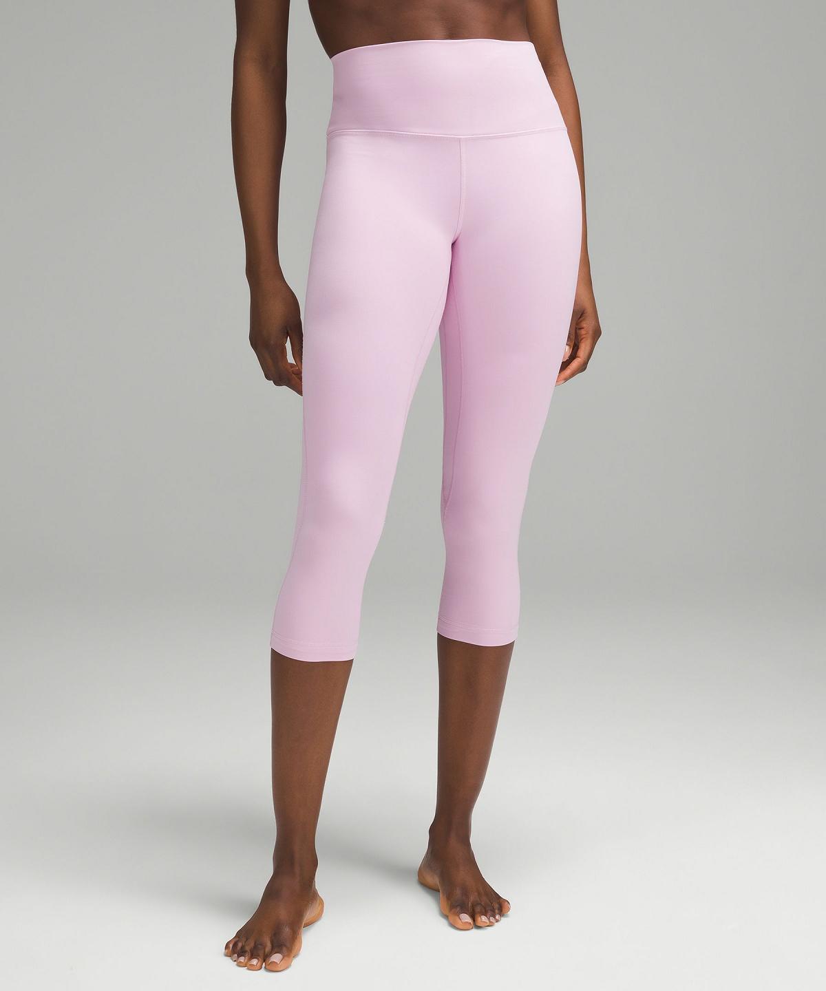 Pink Lululemon Align™ High-Rise Crop 21" Women Leggings | NZ_LuLu21147