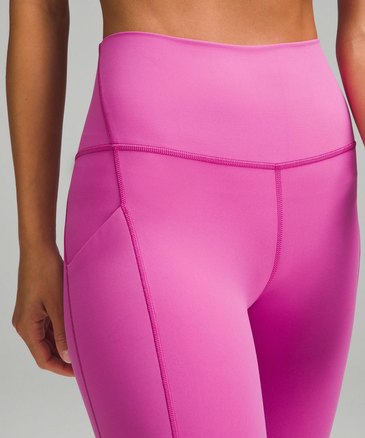 Pink Lululemon Align™ High-Risewith Pockets 25" Women Pants | NZ_LuLu86127