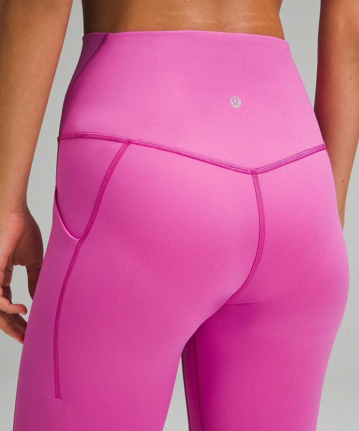 Pink Lululemon Align™ High-Risewith Pockets 25" Women Pants | NZ_LuLu86127