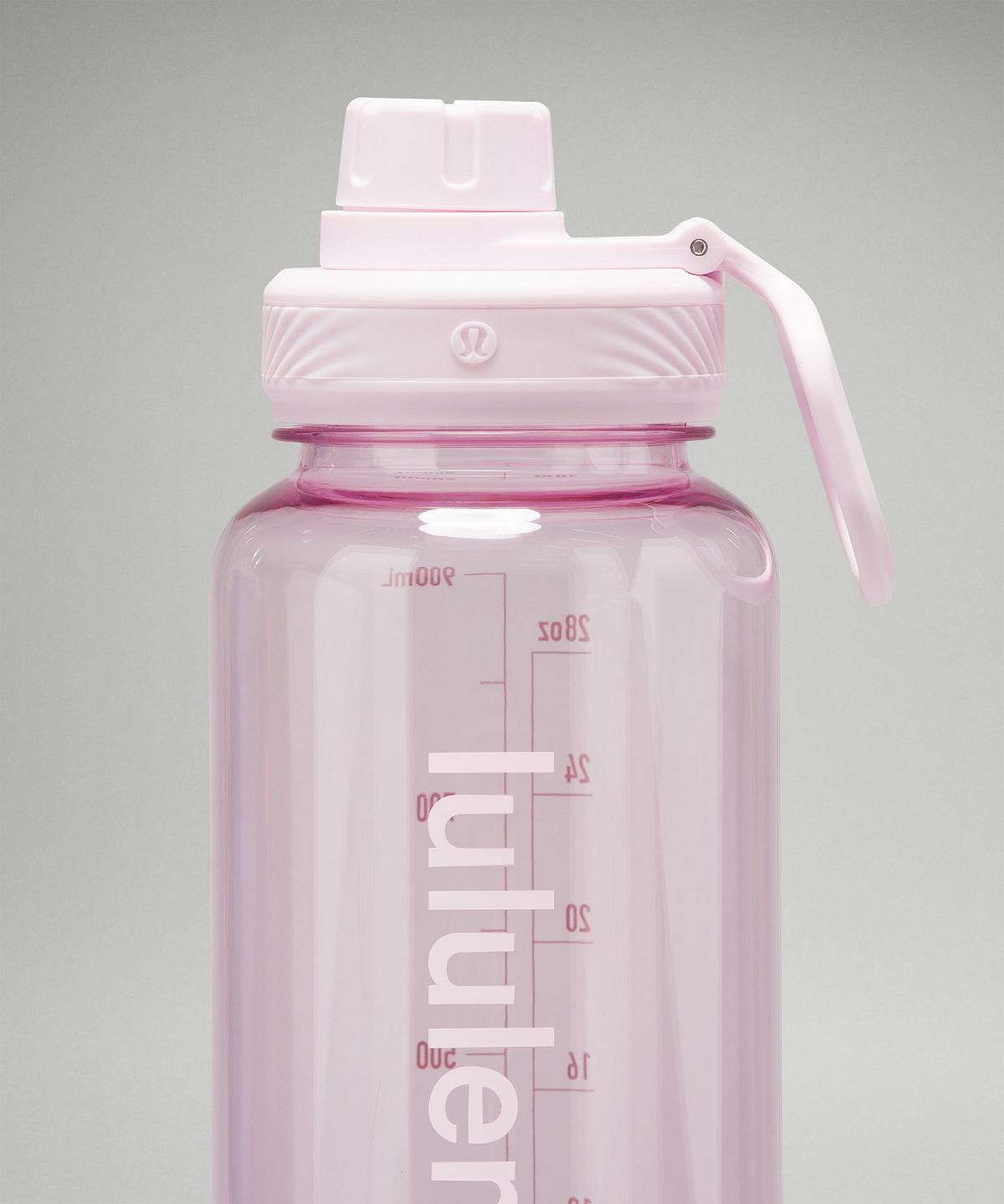 Pink Lululemon Back to Life Clear Bottle 32oz Men Water Bottles | NZ_LuLu88463