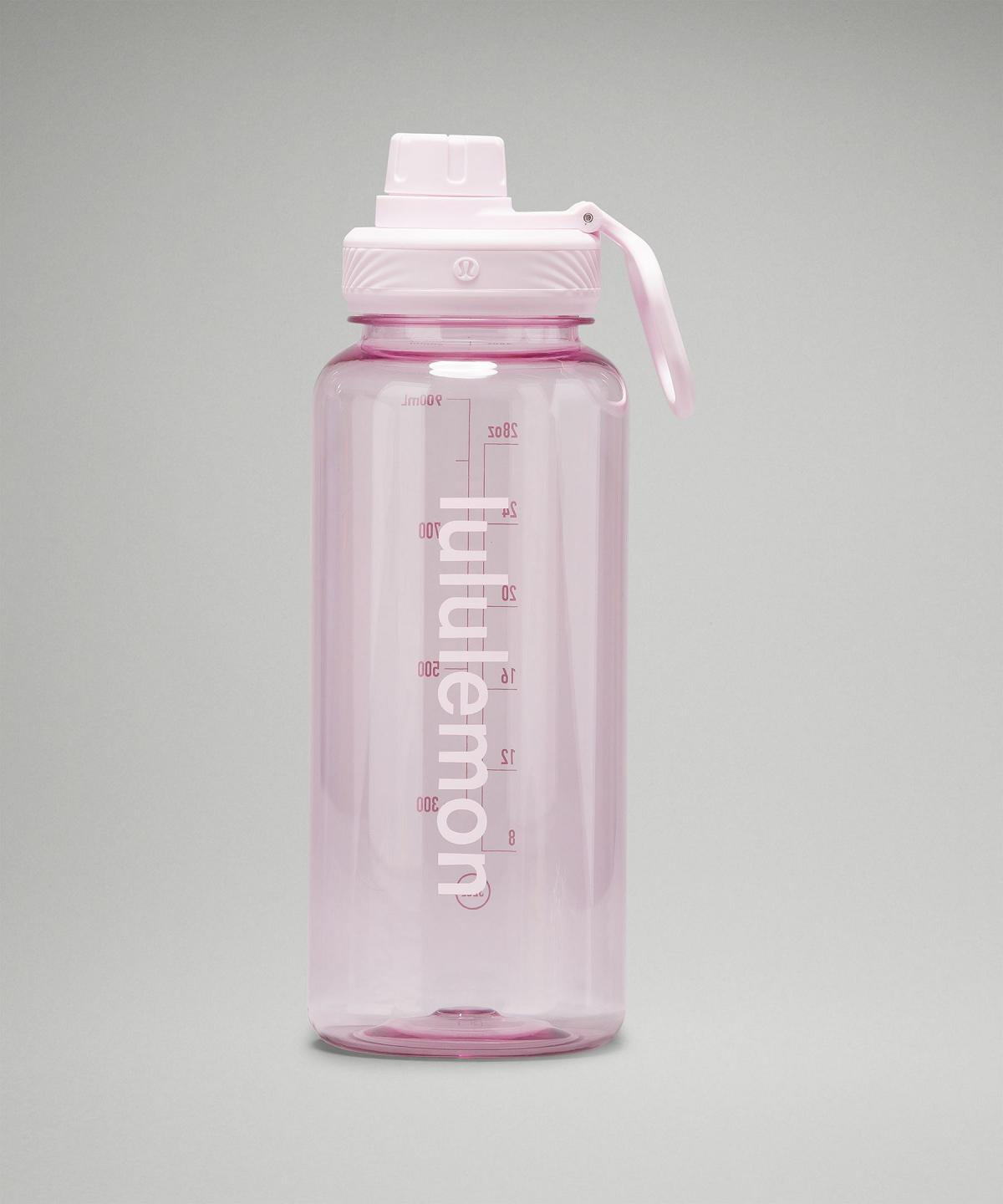 Pink Lululemon Back to Life Clear Bottle 32oz Men Water Bottles | NZ_LuLu88463