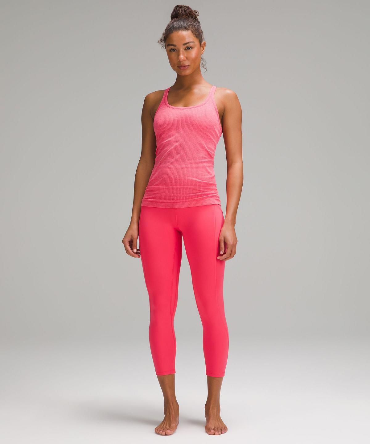 Pink Lululemon Ebb to Street Light Support, B/C Cup Women Tank Top | NZ_LuLu80299