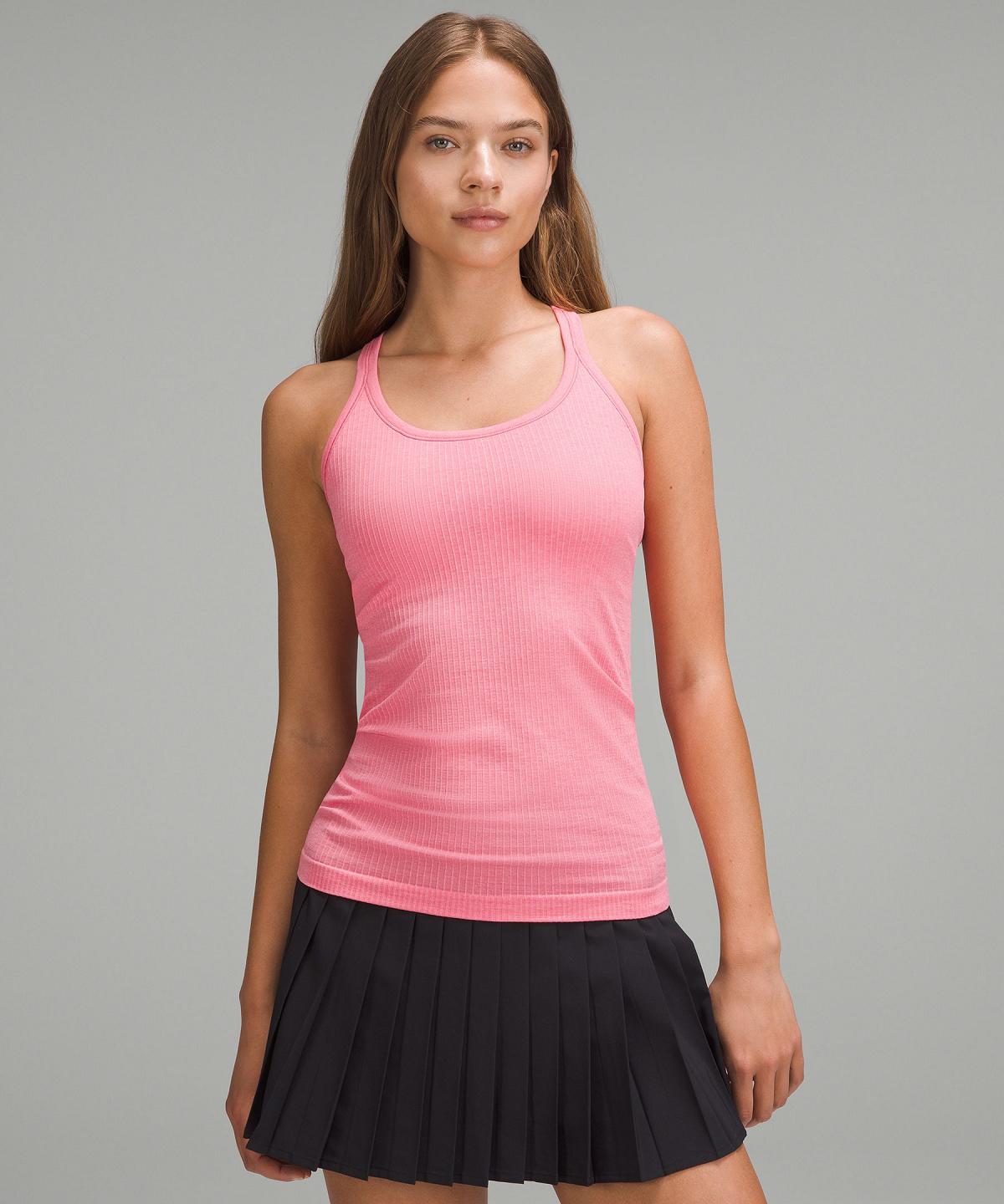 Pink Lululemon Ebb to Street Women Shirts | NZ_LuLu84845