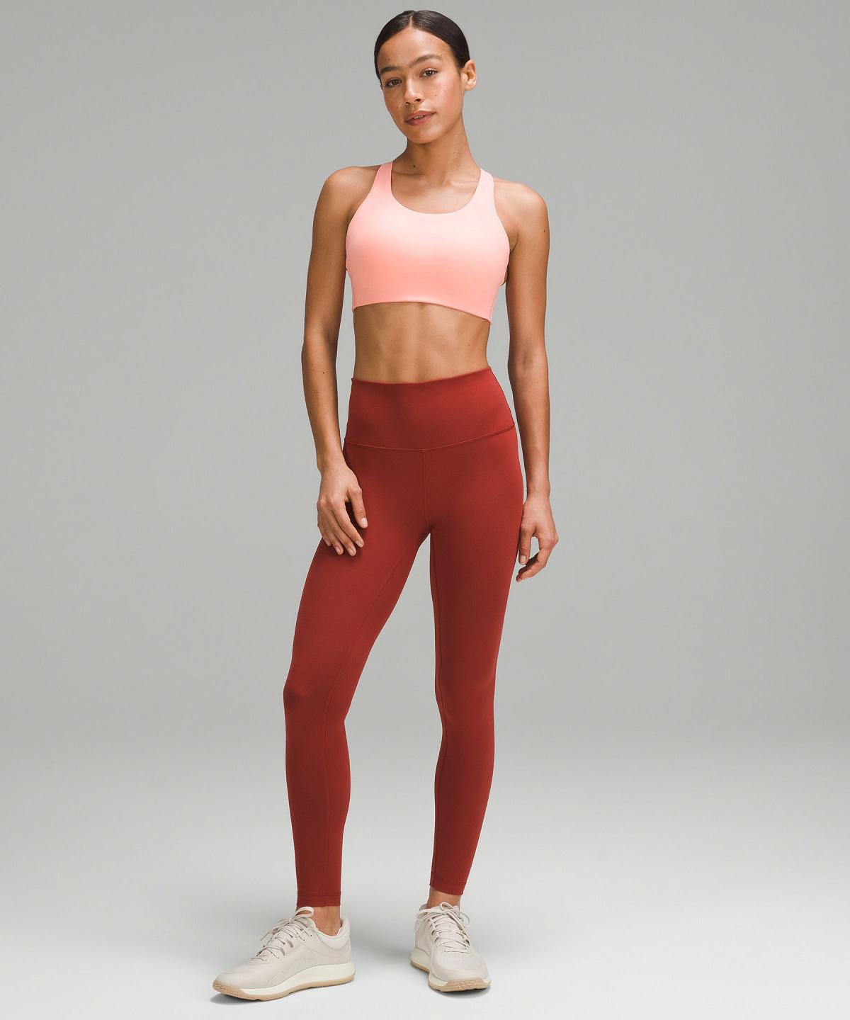 Pink Lululemon Energy Women Sports Bra | NZ_LuLu27207