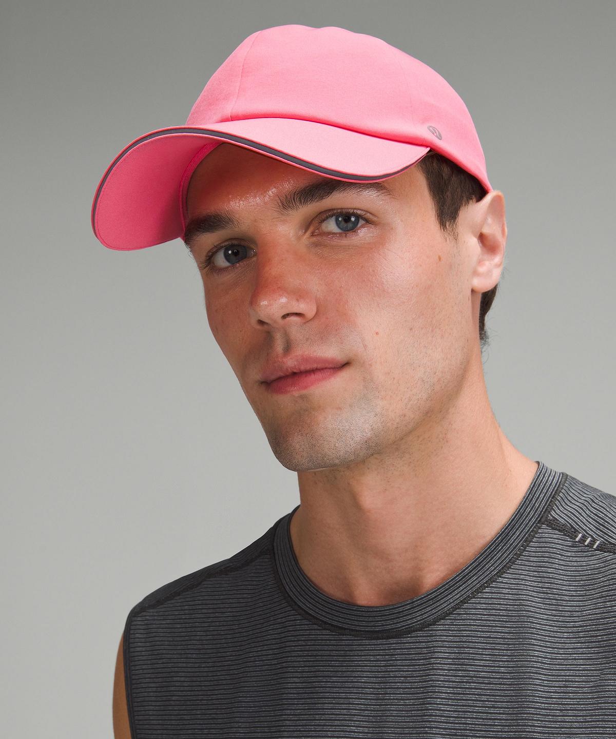 Pink Lululemon Fast and Free Running Men Hats | NZ_LuLu49945