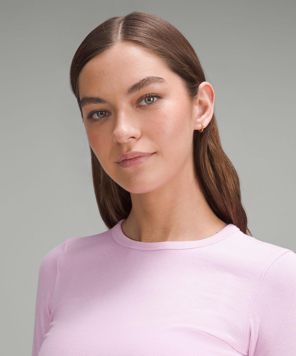 Pink Lululemon Hold Tight Long-Sleeve Women Shirts | NZ_LuLu90298