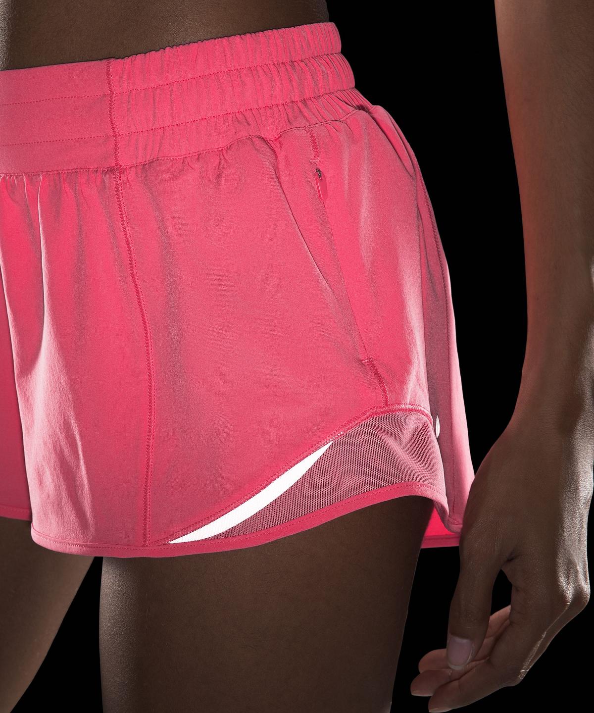 Pink Lululemon Hotty Hot Low-Rise Lined 2.5" Women Shorts | NZ_LuLu90446