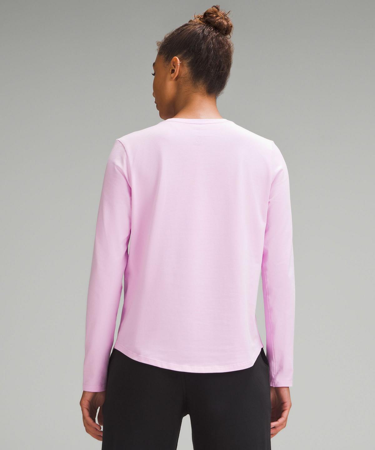 Pink Lululemon Love Long-Sleeve Women Shirts | NZ_LuLu87520