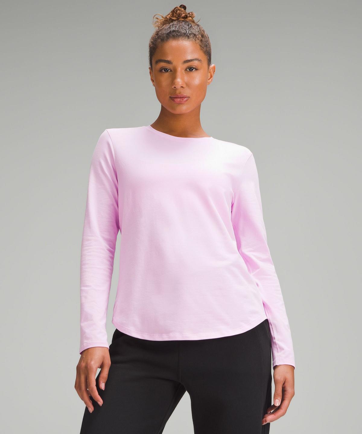 Pink Lululemon Love Women Long Sleeve Shirts | NZ_LuLu63629