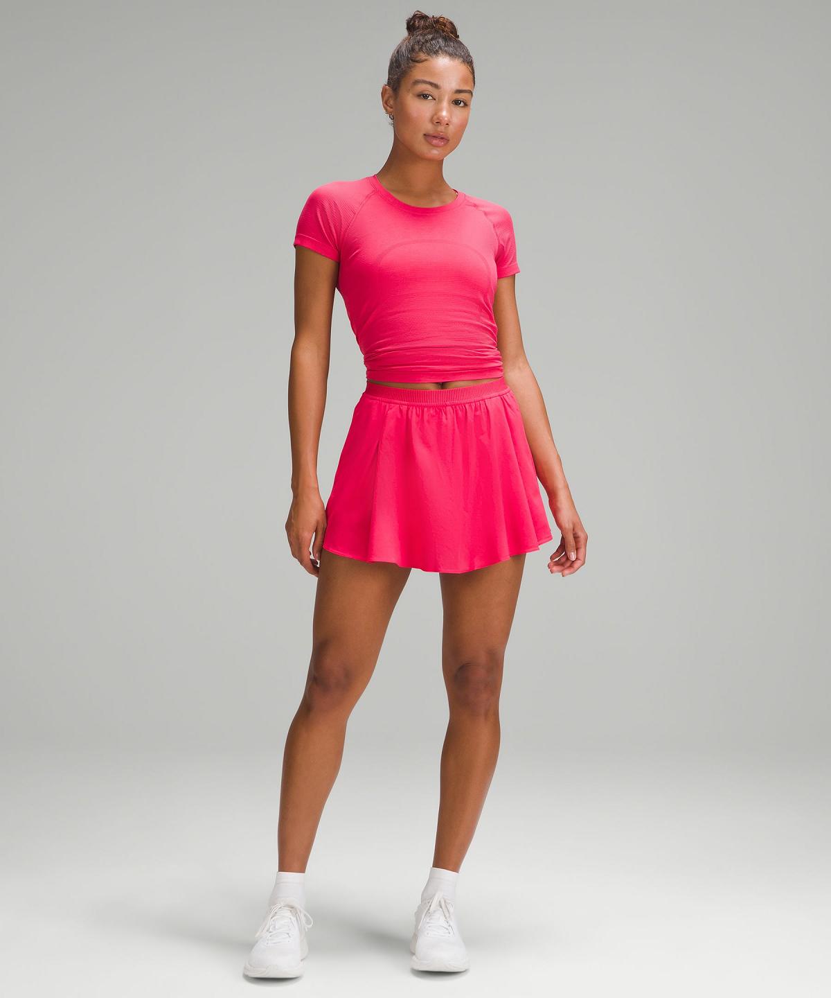 Pink Lululemon Narrow Waistband Tennis Women Skirts | NZ_LuLu17637