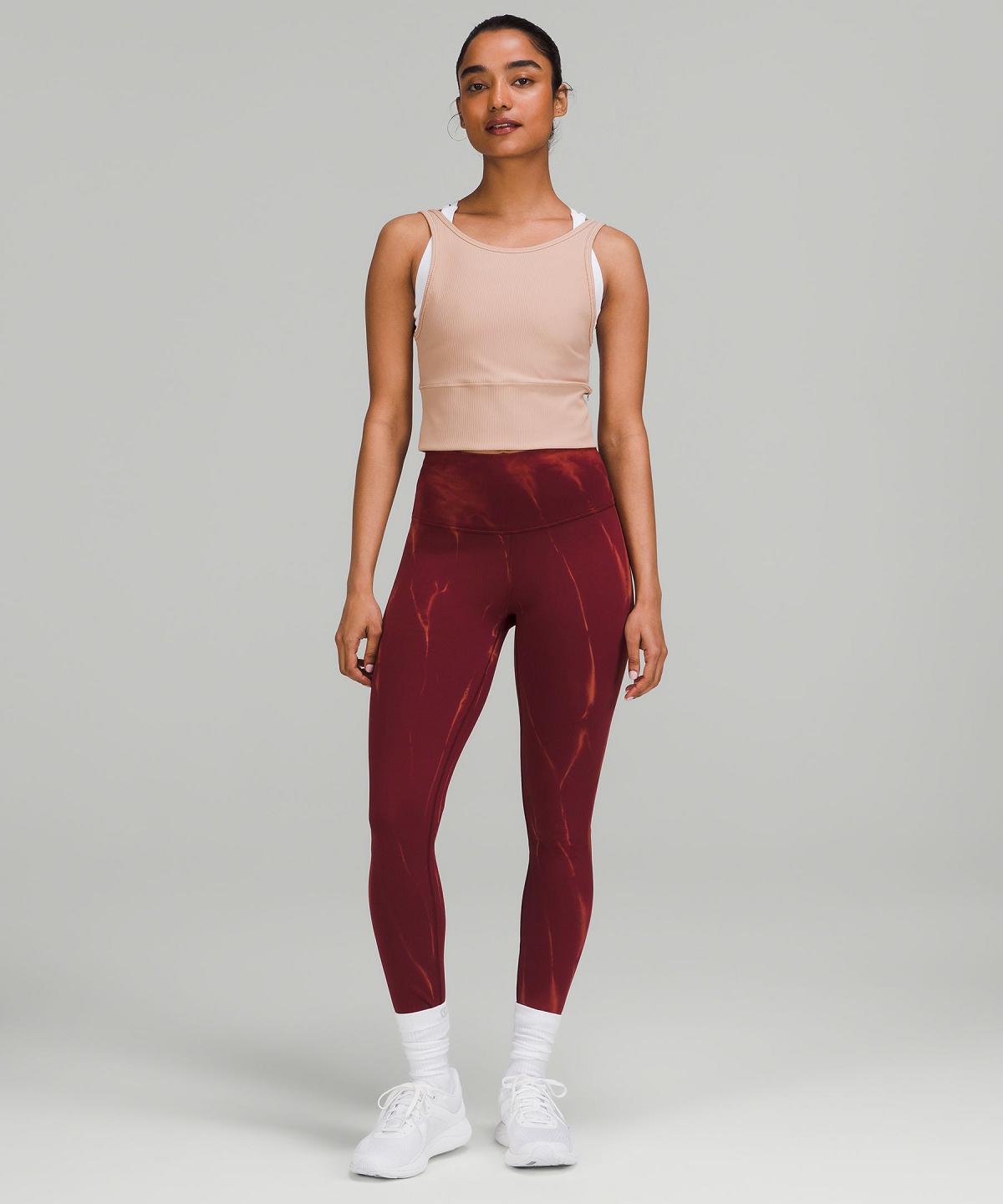 Pink Lululemon Power Pivot Ribbed Women Shirts | NZ_LuLu20260