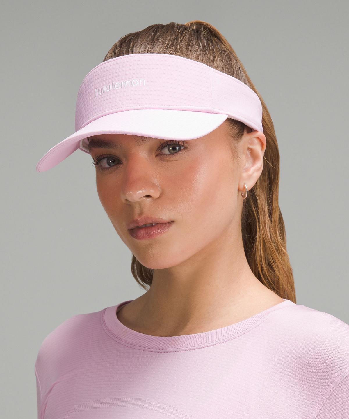 Pink Lululemon Removable Sweatband All-Sport Visor Men Hats | NZ_LuLu48265