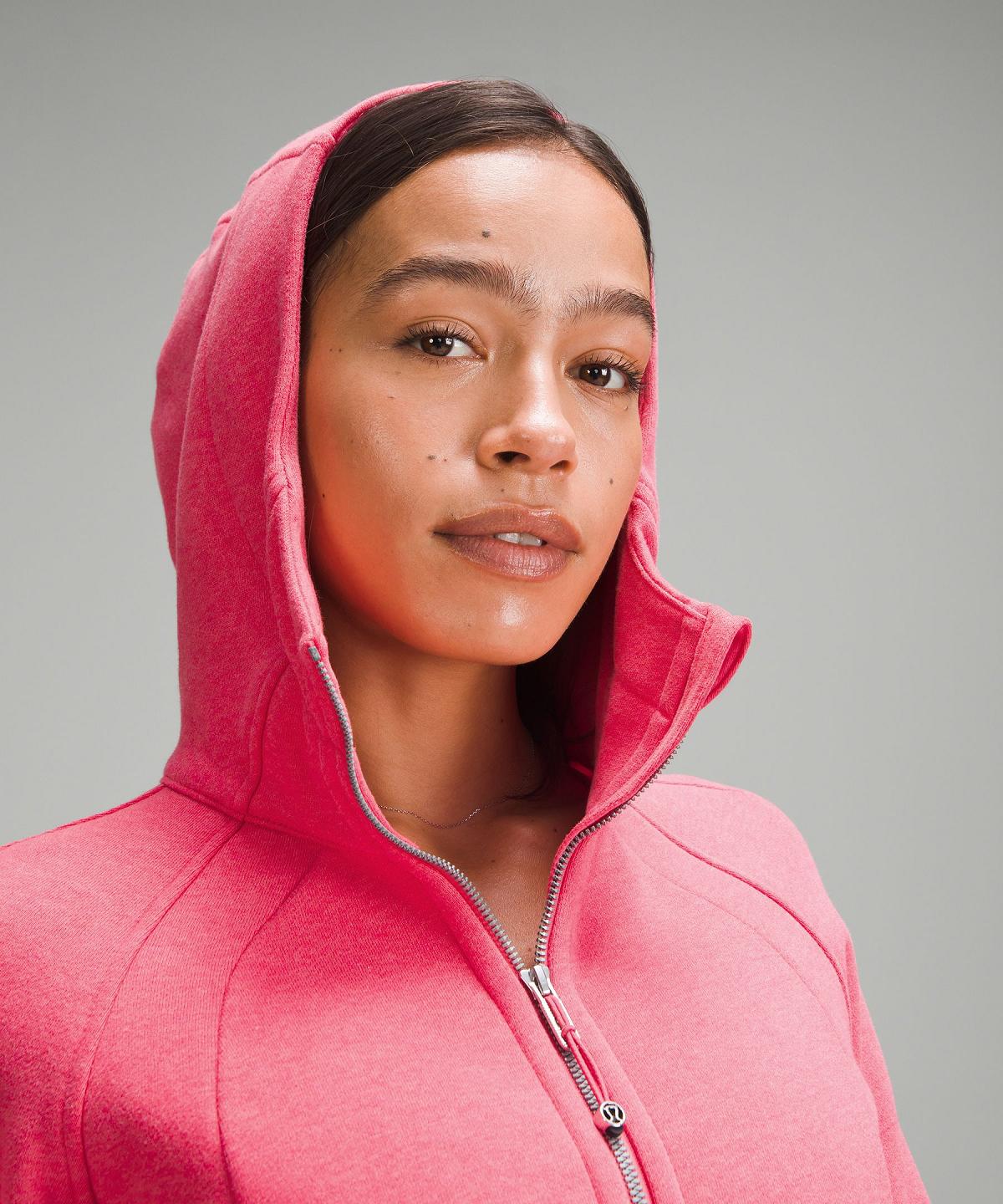 Pink Lululemon Scuba Full-Zip Women Hoodies & Sweatshirts | NZ_LuLu98568