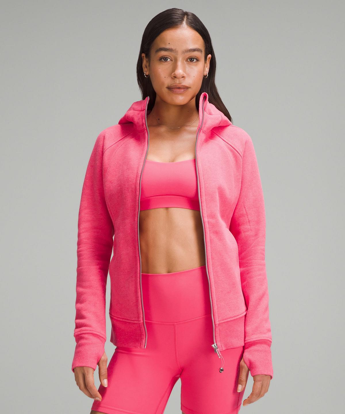 Pink Lululemon Scuba Full-Zip Women Hoodies & Sweatshirts | NZ_LuLu98568